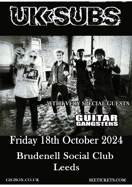 UK Subs  Guitar Gangsters on Friday 18th October 2024