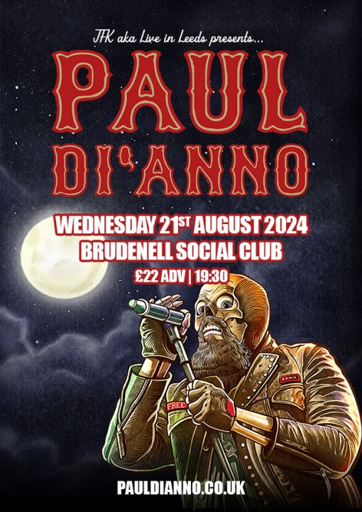 Paul Dianno  Guests on Wednesday 21st August 2024