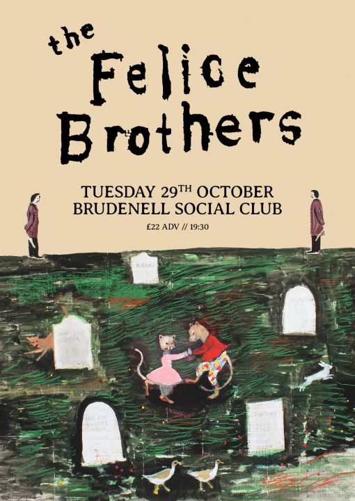 The Felice Brothers  Guests on Tuesday 29th October 2024