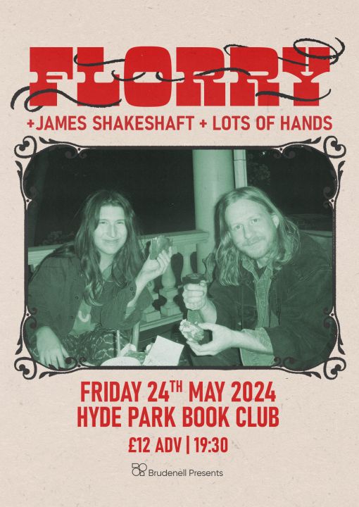Florry  Hyde Park Book Club  James Shakeshaft  Lots Of Hands on Friday 24th May 2024
