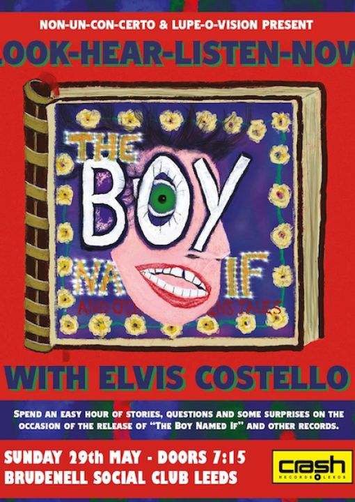Elvis Costello Intimate Q  A And Talk on Sunday 29th May 2022