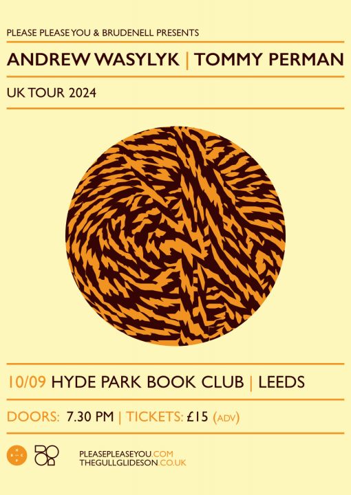 Andrew Wasylyk  Tommy Perman   Guests  Hyde Park Book Club  on Tuesday 10th September 2024