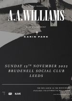 A.A. Williams + Karin Park on Sunday 13th November 2022