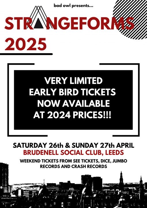 StrangeForms Festival Lineup TBA on Saturday 26th April 2025