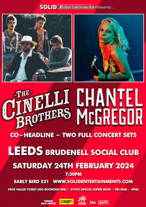 Chantel McGregor  The Cinelli Brothers CoHeadline Set on Saturday 24th February 2024