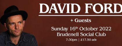 David Ford + Guests on Sunday 16th October 2022