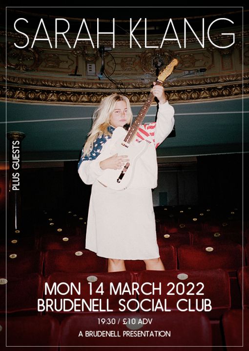 Sarah Klang Plus Guests on Monday 14th March 2022