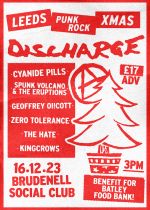 Leeds Punk Rock Xmas X Discharge + Cyanide Pills & Loads More! on Saturday 16th December 2023