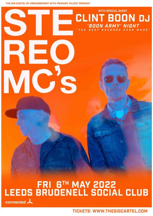 Stereo MCs  Clint Boon DJ Set on Friday 6th May 2022